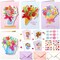 Mother’s Day Card Making Kit – 12 Pack 3D Flower Bouquet Greeting Cards with Envelopes, Stickers & Ribbons, Handmade DIY Cards for Mom, Wife, Daughter & Friends